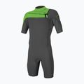 Pánský neopren   O'Neill Hammer 2 mm Chest Zip S/S Spring hl7/graphite/dayglo