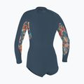Dámský plavecký neopren  O'Neill Bahia 2/1 Front Zip Short Spring Copen blue/painted tropics/copen blue 2