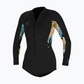 Dámský plavecký neopren  O'Neill Bahia 2/1 Front Zip Short Spring black/mikah floral/black