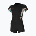 Dámský plavecký neopren O'Neill Bahia 2/1 mm Front Zip Spring black/ micah floral/ black 7