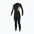 Dámský plavecký neopren  O'Neill Bahia 3/2 Back Zip Full black/mikah floral/black
