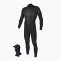 Pánský plavecký neopren O'Neill Mutant Legend 5/4 mm Chest Zip with Hood Full black/tempered steel