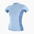 Dámské plavecké tričko O'Neill Hyperfreak Skins Rash Guard chambray blue/surf abstract