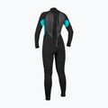 Dámský plavecký neopren O'Neill Reactor-2 3/2 mm Back Zip Full black/light aqua 2