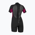 Dámský plavecký neopren O'Neill Reactor-2 2mm Back Zip SS Spring IS7 black/punk pink 2