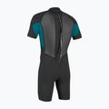 Dětský plavecký neopren O'Neill Youth Reactor-2 2mm Back Zip SS Spring black/tide pool 2