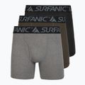 Pánské termo boxerky Surfanic Carbondri 3 páry black/grey/khaki