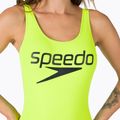 Dámské jednodílné plavky Speedo Logo Deep U-Back F381 žlutá 12369F381 4