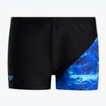 Speedo Digital Allover X Panel Aquashort dětské plavky černo-modré 68-12866G021