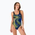 Speedo Placement Powerback dámské jednodílné plavky černá/modrá 06187F882
