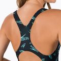 Speedo Boom Logo Allover Medalist Dámské jednodílné plavky F888 Black/Blue 12199F888 4