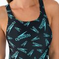 Speedo Boom Logo Allover Medalist Dámské jednodílné plavky F888 Black/Blue 12199F888 5