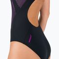 Speedo Placement Laneback dámské jednodílné plavky černo-růžové 11389C733 8