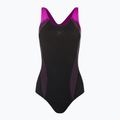 Speedo Placement Laneback dámské jednodílné plavky černo-růžové 11389C733