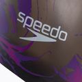 Speedo Plavecká čepice s potiskem dlouhých vlasů černo-fialová 68-11306 3