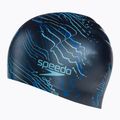Speedo Dlouhé vlasy Tmavě modrá plavecká čepice s potiskem 68-11306 2