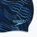 Speedo Dlouhé vlasy Tmavě modrá plavecká čepice s potiskem 68-11306 5
