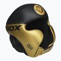 Boxerská přilba RDX L1 Mark Pro Cheek Training Head Guard golden