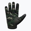 Tréninkové rukavice RDX T2 Touch Screen Friendly Full Finger Gym Gloves army green 2