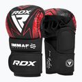 Grapplingové rukavice RDX IMMAF Approved Shooted Grappling red