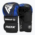 Grapplingové rukavice RDX IMMAF Approved Shooted Grappling blue