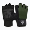 Rukavice RDX W1H Gym Workout army green 2