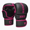 Boxerské rukavice RDX F6 Shooter Grappling pink 2