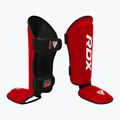 Chrániče holení a nártů RDX T1 Shin Instep Guards red/white 2