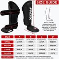 Chrániče holení a nártů RDX T1 Shin Instep Guards red/white 8