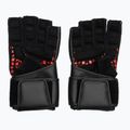 Trekingové rukavice RDX L4 Finger Weightlifting Leather red/black 3