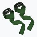 Popruhy s háky na zápěstí RDX W1 Weight Training Wrist Straps army green 2