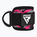 Popruhy s háky kotníkové RDX A4 Ankle Straps For Gym Cable Machine pink