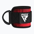 Popruhy s háky kotníkové RDX A4 Ankle Straps For Gym Cable Machine red