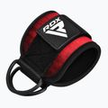 Popruhy s háky kotníkové RDX A4 Ankle Straps For Gym Cable Machine red 2