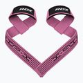 Popruhy s háky na zápěstí RDX S4 Weightlifting Wrist Straps pink 2