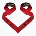 Popruhy s háky na zápěstí RDX S4 Weightlifting Wrist Straps red 2