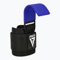 Popruhy s háky na zápěstí RRDX W5 Weight Lifting Hook Strap blue 2