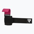 Popruhy s háky na zápěstí RDX W5 Weight Lifting Hook Strap pink 4