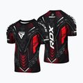 Pánské tréninkové tričko RDX IMMAF Approved Half Sleeves Compression red 3