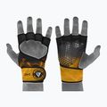 Tréninkové rukavice RDX Weight Lifting X1 Long Strap černo-žluté WGN-X1Y 5