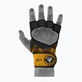 Tréninkové rukavice RDX Weight Lifting X1 Long Strap černo-žluté WGN-X1Y 6