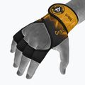 Tréninkové rukavice RDX Weight Lifting X1 Long Strap černo-žluté WGN-X1Y 7