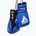 Boxerské rukavice  RDX Apex Lace Up Training Sparring Boxing blue 4