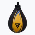 Boxerský perleťový míč RDX Speed Ball Leather Multi černo-žlutá 2SBL-S2YU 3
