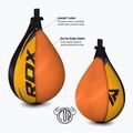 Boxerský perleťový míč RDX Speed Ball Leather Multi černo-žlutá 2SBL-S2YU 5
