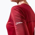 Dámské trekové tričko longsleeve  Berghaus Voyager Tech Tee Basecrew syrah/red dahlia 7