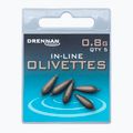 Drennan průchozí olivové závaží 5 ks hnědé TOOIO175