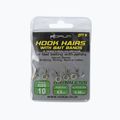 Korum methode leaders Hook Hairs With Bait Bands transparentní KHHBB/10