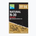 Preston Natural N-30 rybářské háčky 15 ks černé P0150067