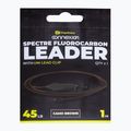 Ridgemonkey Spectre Fluorocarbon Uni Lead Clip Leader camo hnědý